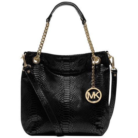 Michael Kors NS Jet Set Black Chain Tote Bag 38T2XJST3A 